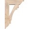 Ekena Millwork Merced Traditional Smooth Bracket w/ Offset Brace, Douglas Fir, 7 1/2"W x 24"D x 36"H BKT0806X24X36MRC01SDF - alternate 3